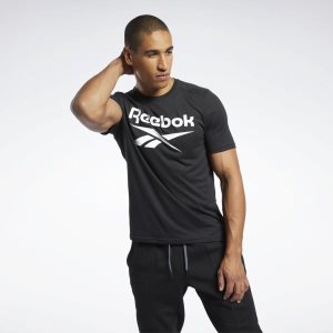 Reebok Workout Ready Supremium Graphic T Shirt Herren - Schwarz - DE 576-PEU